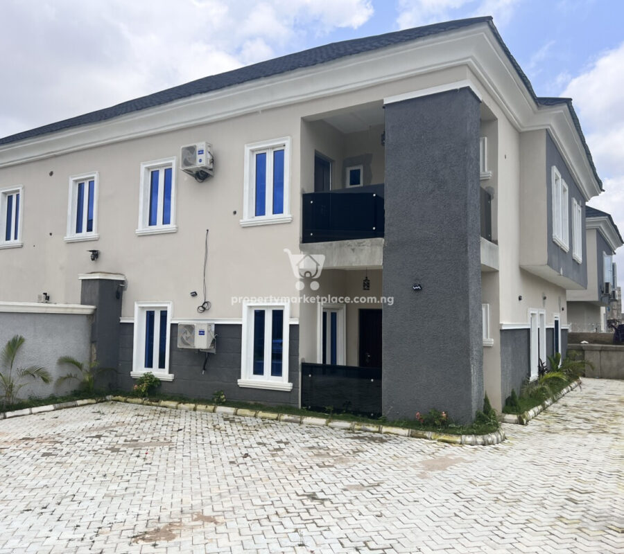 Tastefully finished 3 bedroom semi-detached duplex with Bq in a nice estate