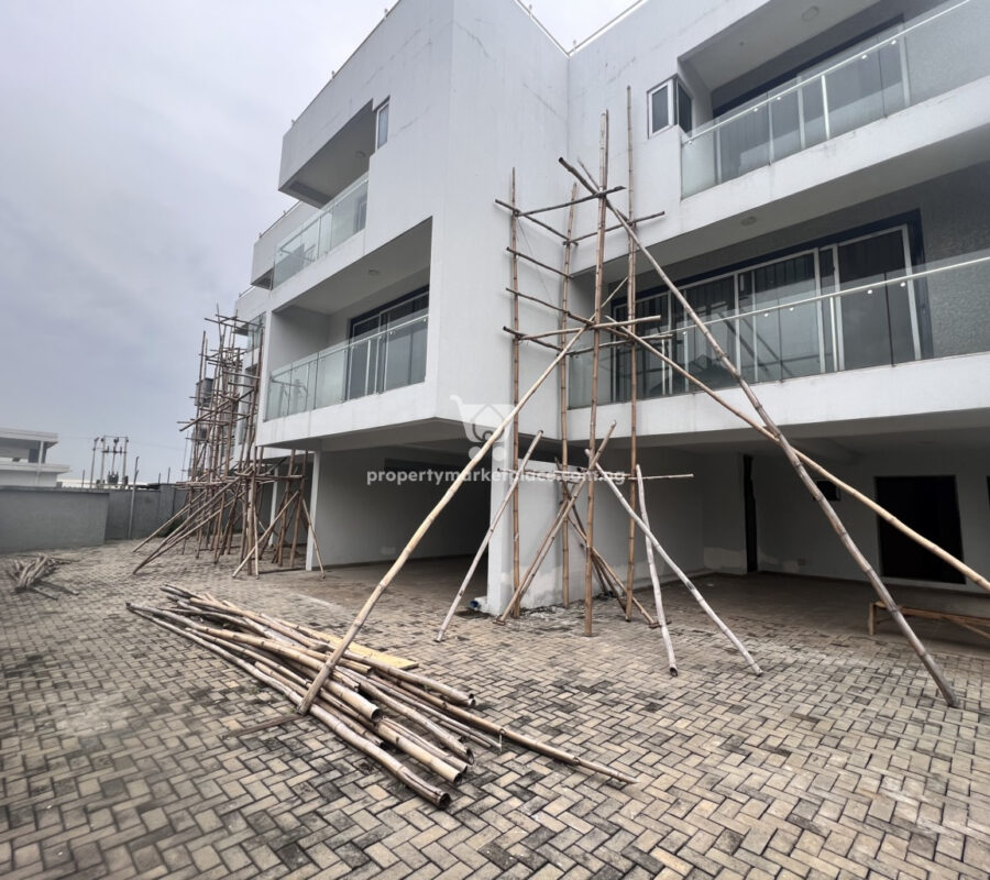 4 bedroom terrace duplex with a room boys quarters and open rooftop