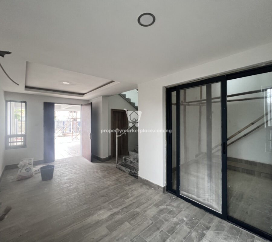 4 bedroom terrace duplex with a room boys quarters and open rooftop