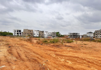 Residential land in a fast developing area