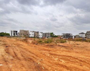 Residential land in a fast developing area