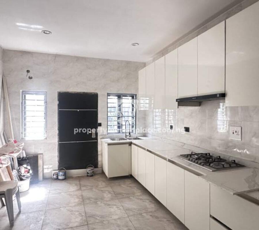 Superbly finished 4 bedroom terrace duplex with Bq in an est