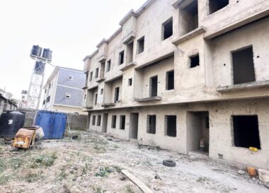 Solidly built 4 bedroom terrace duplex with Bq