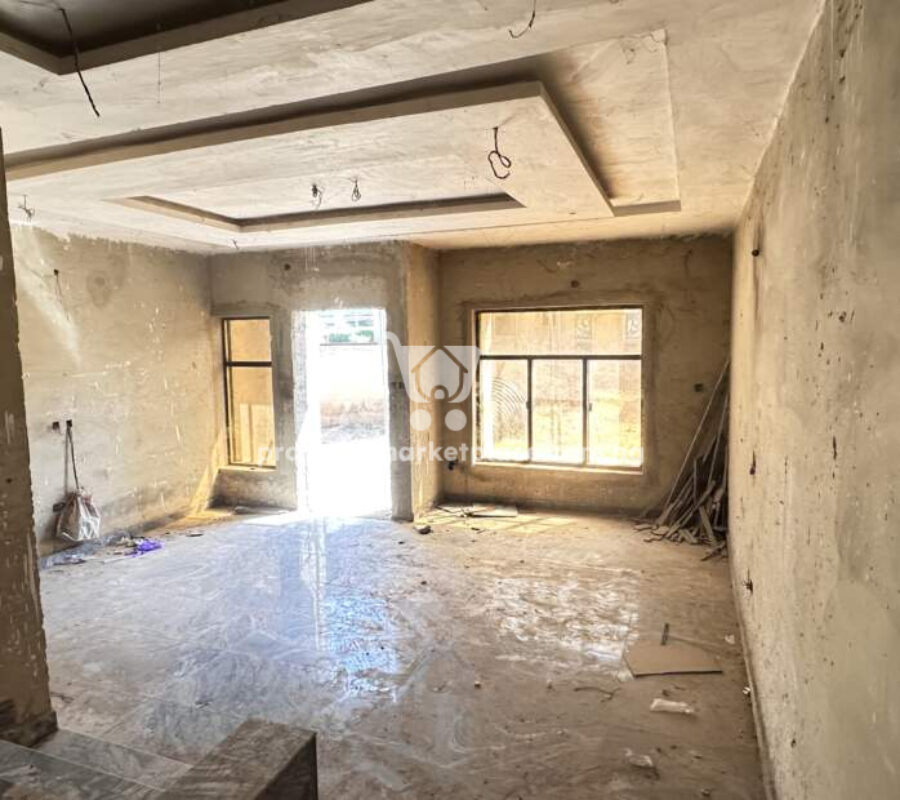 Solidly built 4 bedroom terrace duplex with Bq – semi finish