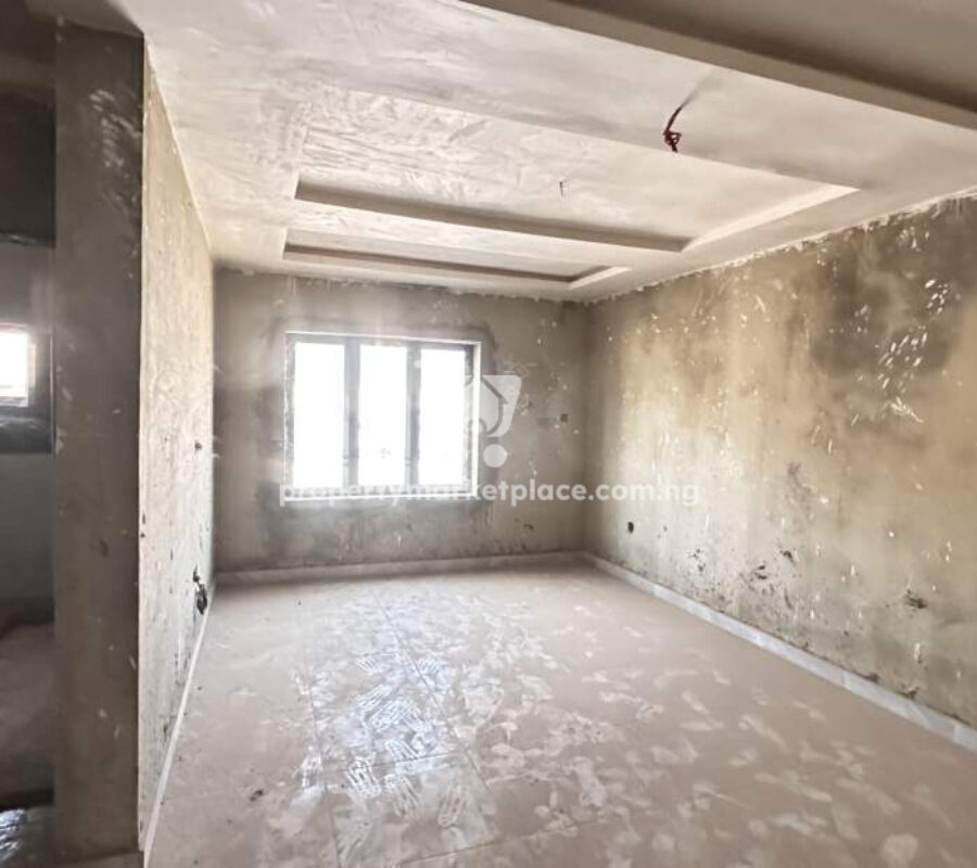 Solidly built 4 bedroom terrace duplex with Bq – semi finish
