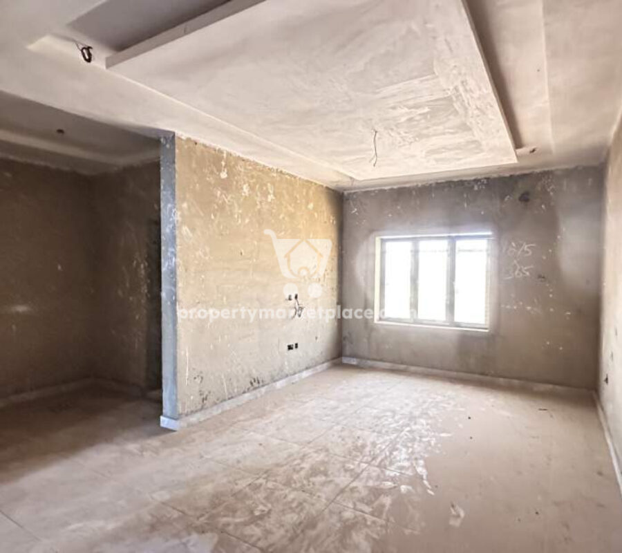 Solidly built 4 bedroom terrace duplex with Bq – semi finish