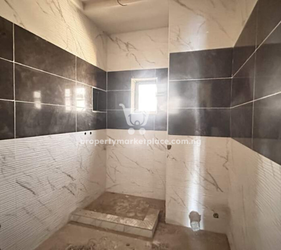 Solidly built 4 bedroom terrace duplex with Bq – semi finish