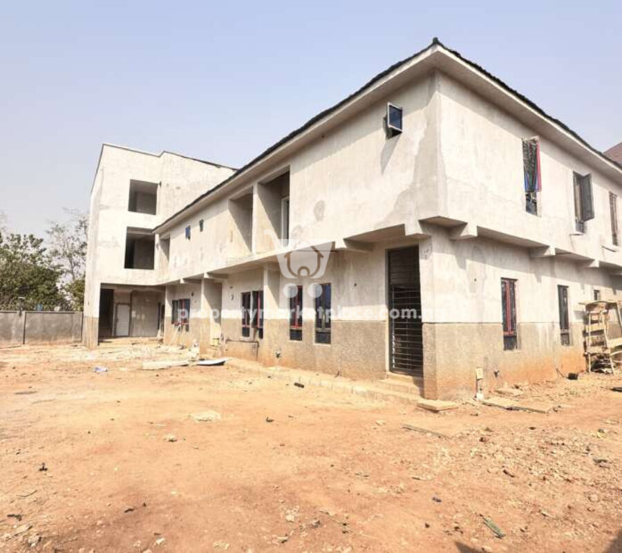 Solidly built 3 bedroom terrace duplex with Bq