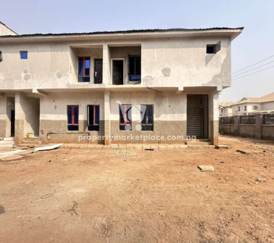 Solidly built 3 bedroom terrace duplex with Bq