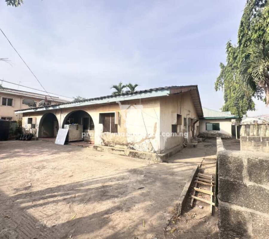 2 units of 3 bedroom semi-detached bungalow on 1000 Sqm land