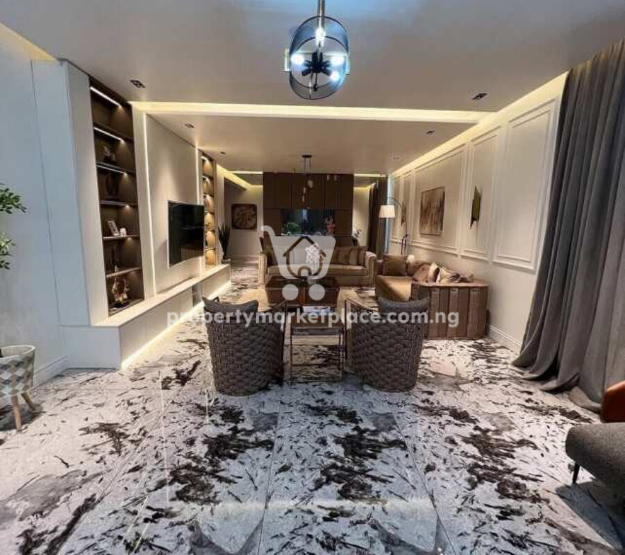 Automated & furnished 6 bedroom detached duplex with Bq