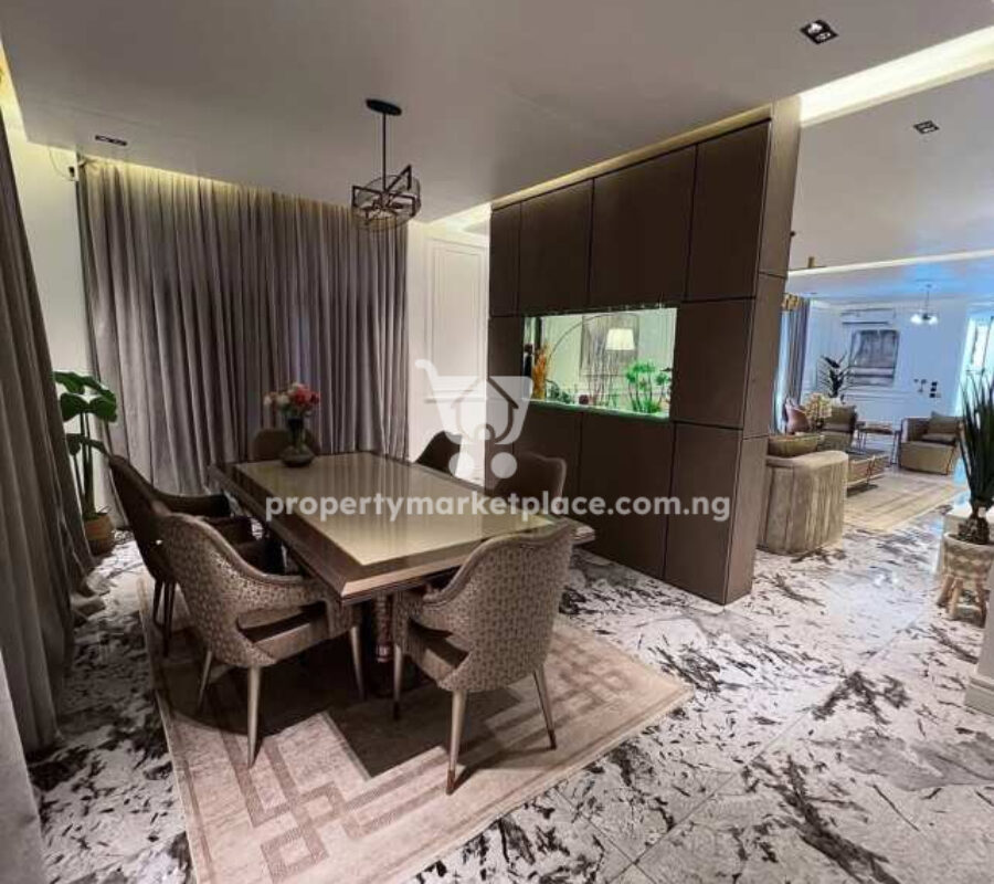 Automated & furnished 6 bedroom detached duplex with Bq
