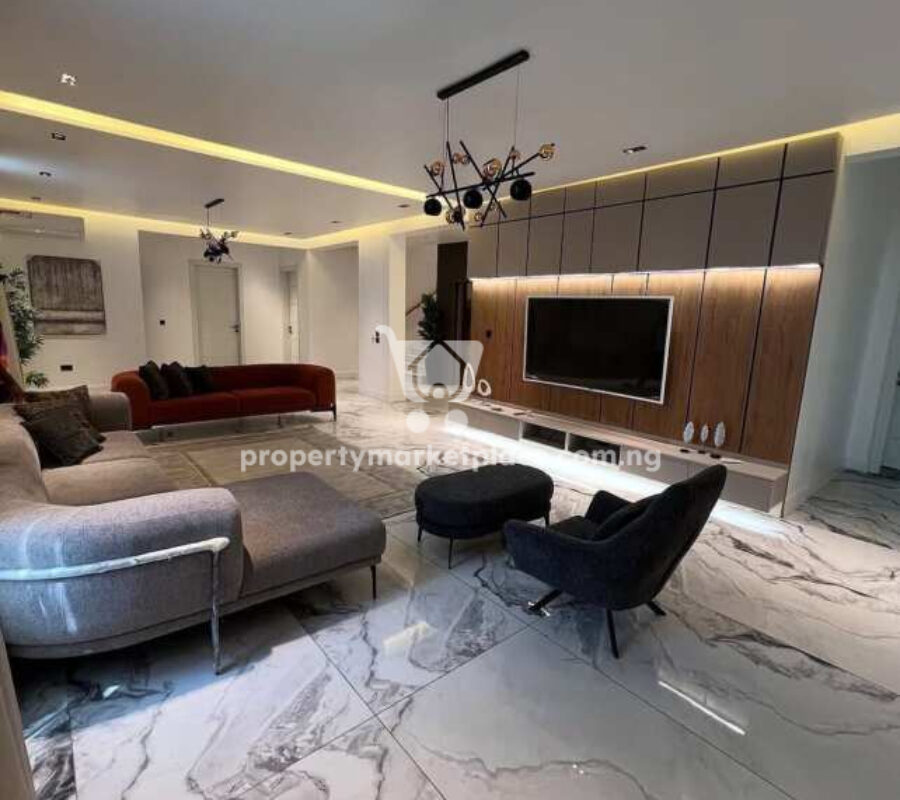 Automated & furnished 6 bedroom detached duplex with Bq
