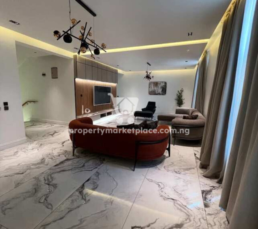 Automated & furnished 6 bedroom detached duplex with Bq