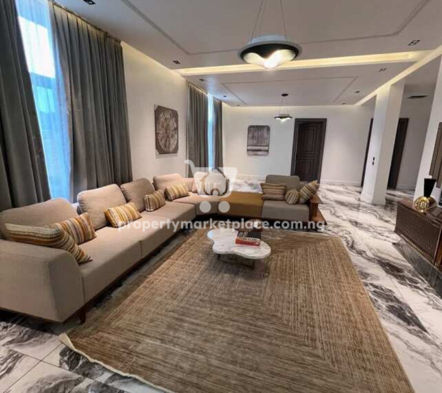 Automated & furnished 6 bedroom detached duplex with Bq