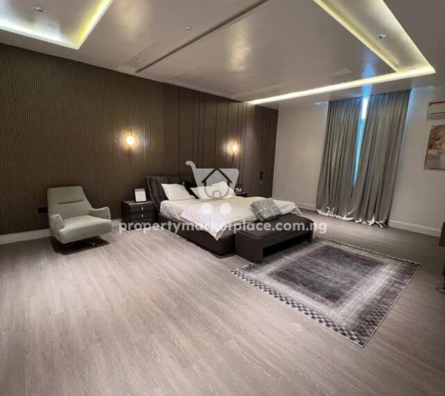 Automated & furnished 6 bedroom detached duplex with Bq