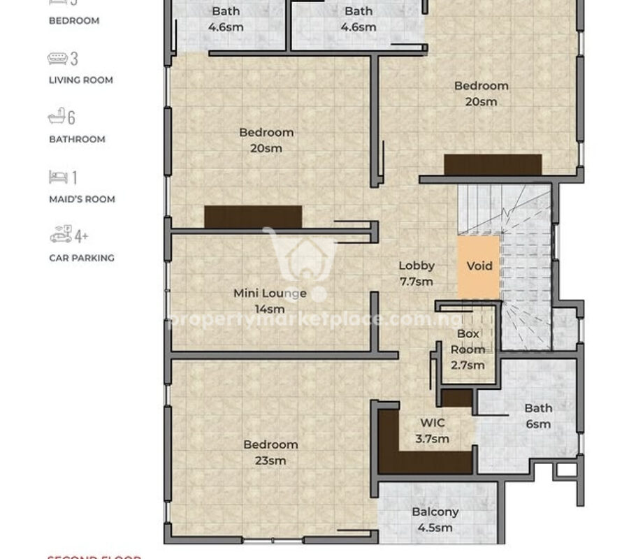 5 bedroom detached duplex with a room boy’s quarters