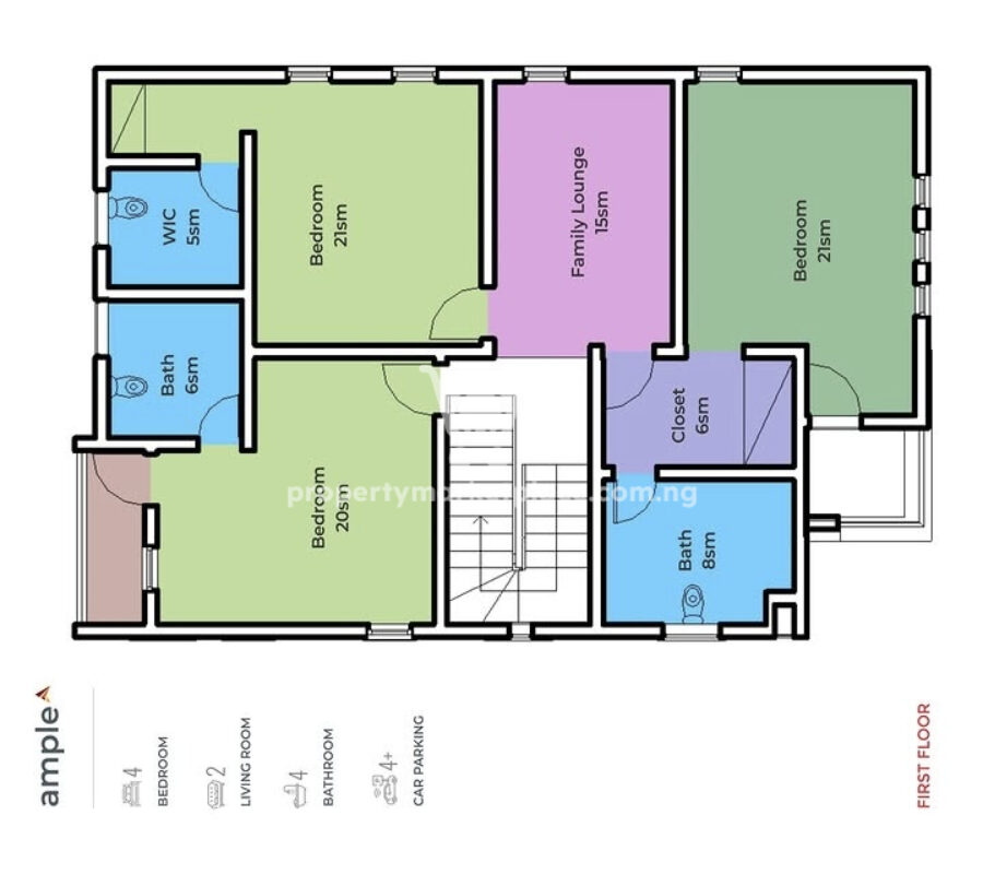 Spacious & solidly built 4 bedroom detached duplex