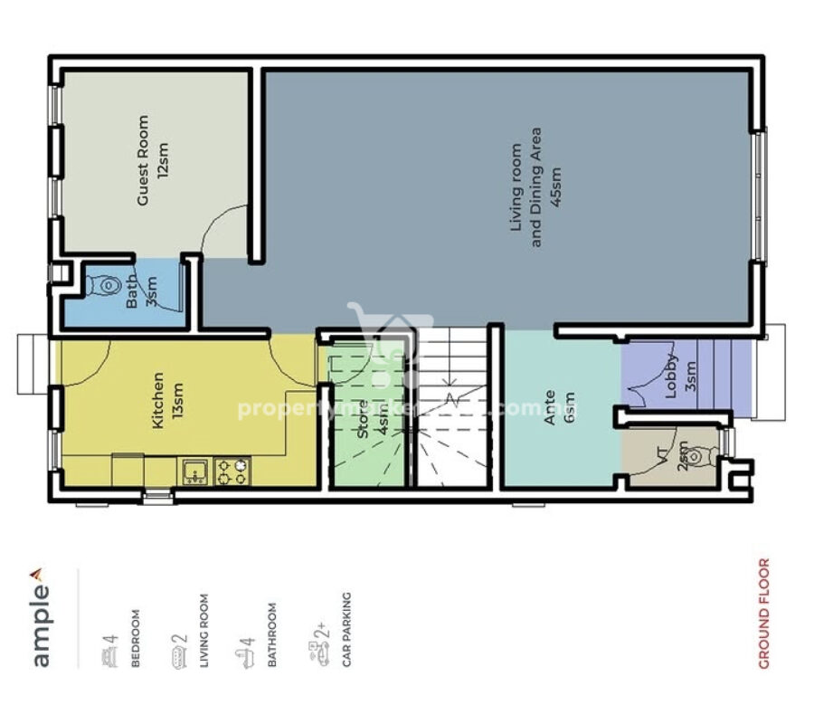Spacious & solidly built 4 bedroom terrace duplex
