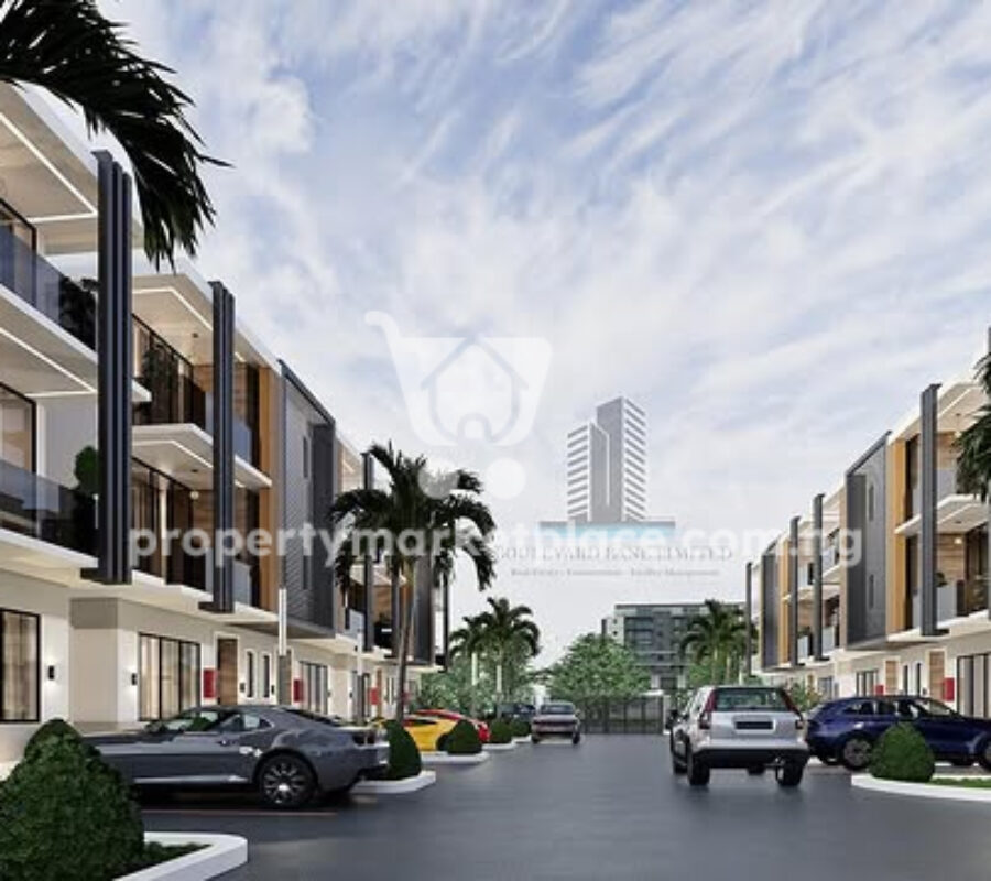 4 bedroom terrace duplex with Bq at Fortress estate