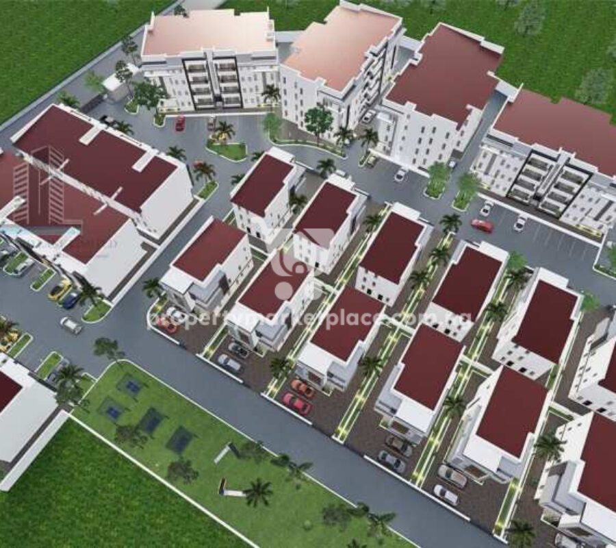 4 bedroom terrace duplex with Bq at Fortress estate
