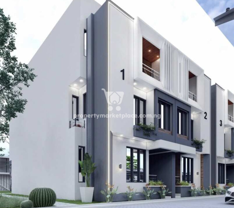 4 bedroom terrace duplex with a room boys quarters