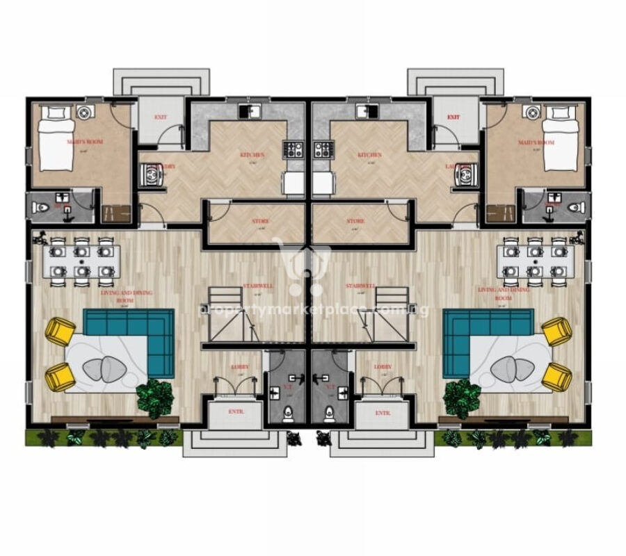 500sqm, 300sqm & 200sqm land at Alveena Hilltop Villas