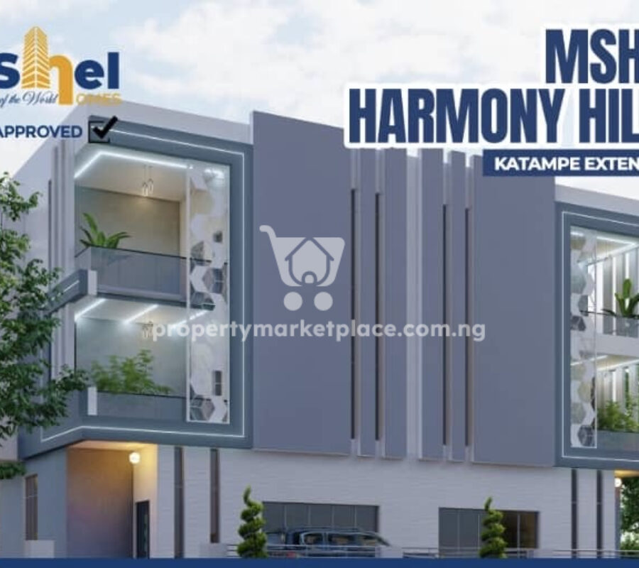 250sqm estate land for a 5 bedroom semi-detached duplex & Bq