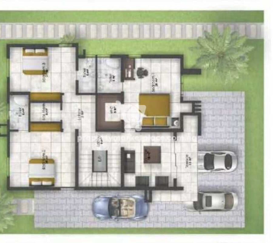 5 bedroom detached duplex with a room boys quarters