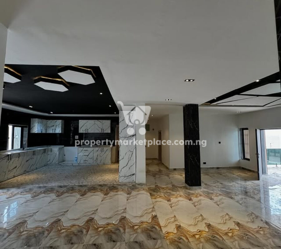 4 bedroom semi-detached duplex with a private compound