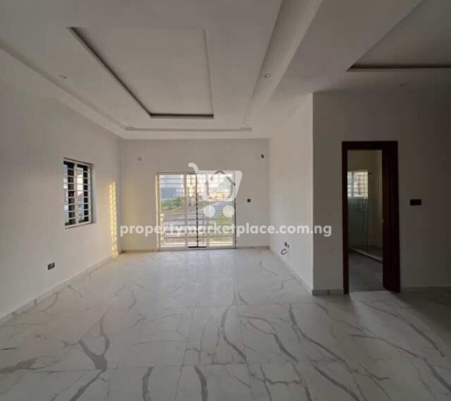 5 bedroom semi-detached duplex with 2 rooms boys quarters