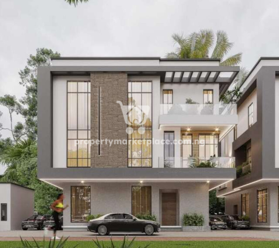 5 bedroom detached duplex with a room boys quarters