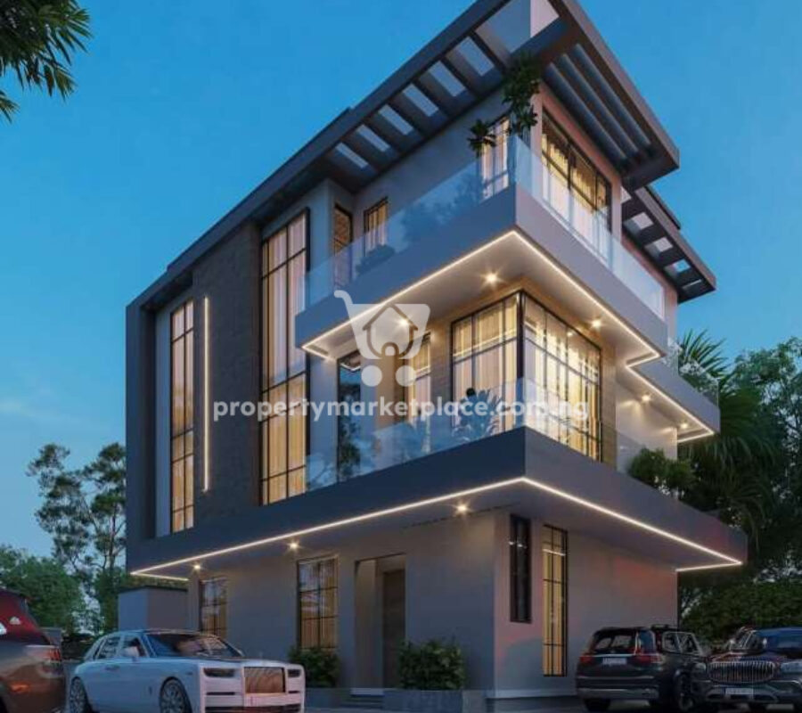 5 bedroom detached duplex with a room boys quarters