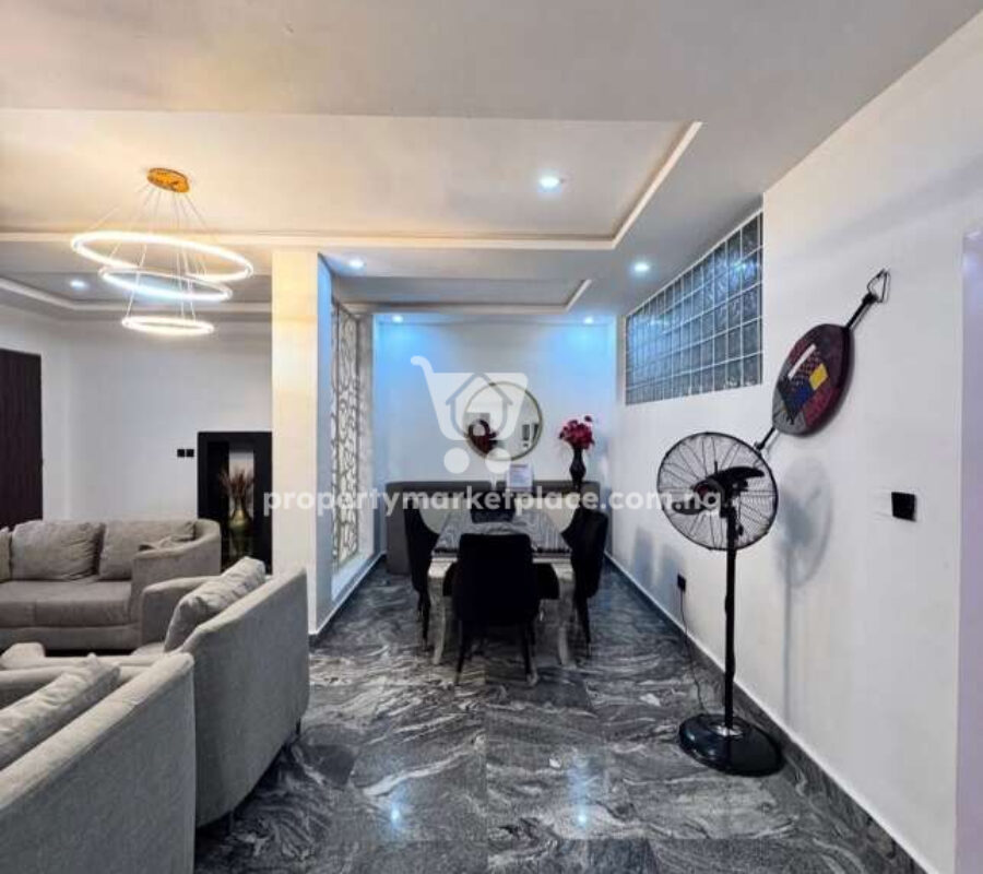 Furnished 4 bedroom terrace duplex with a room boys quarters