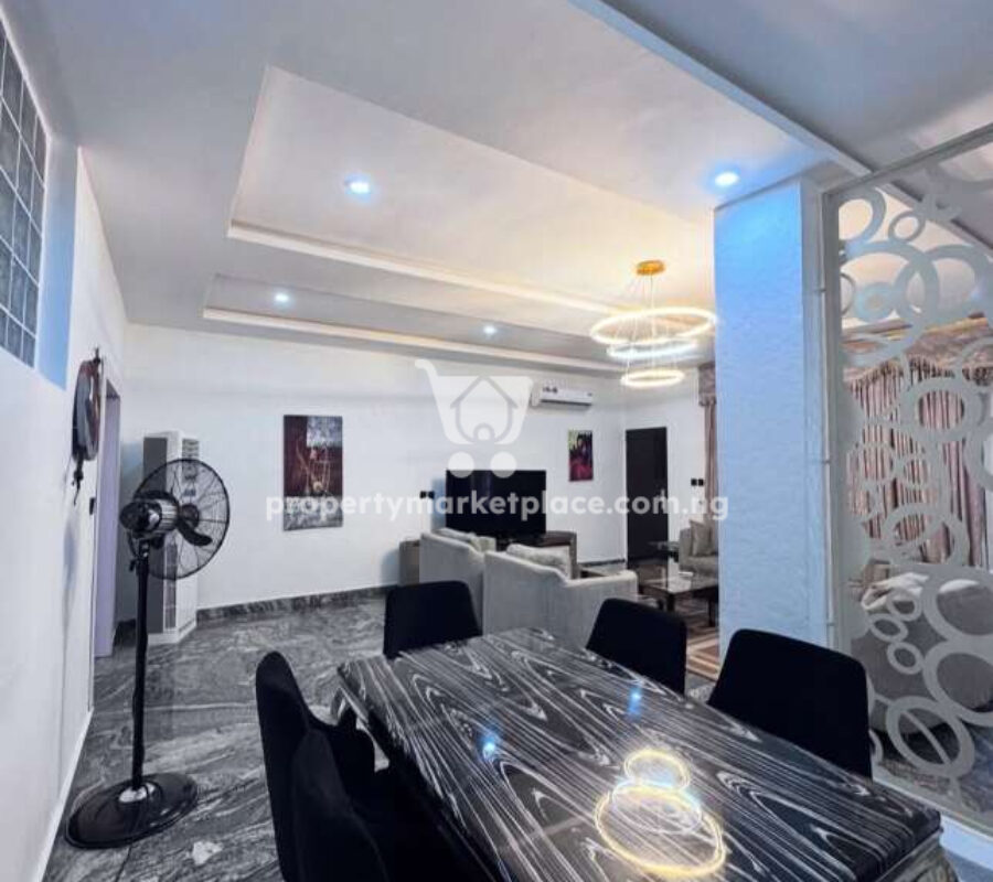Furnished 4 bedroom terrace duplex with a room boys quarters