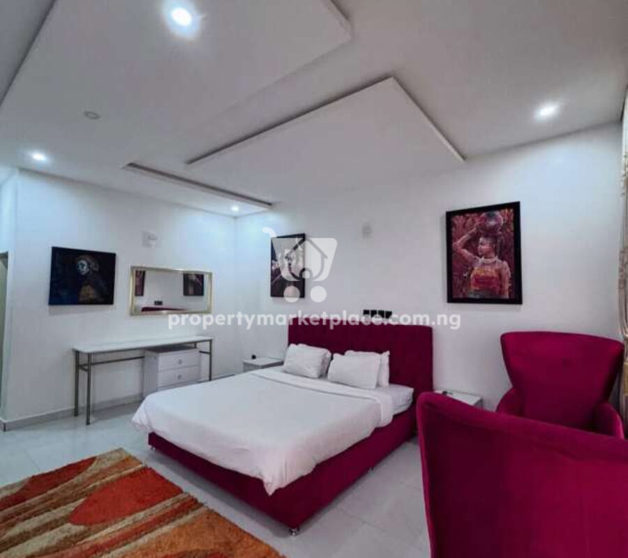Furnished 4 bedroom terrace duplex with a room boys quarters