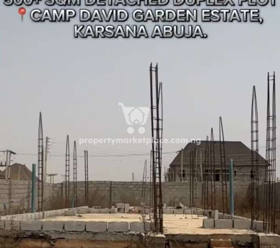 500 Sqm estate land for 4 bedroom detached duplex with Bq