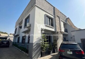 Furnished and automated 4 bedroom semi-detached duplex with Bq