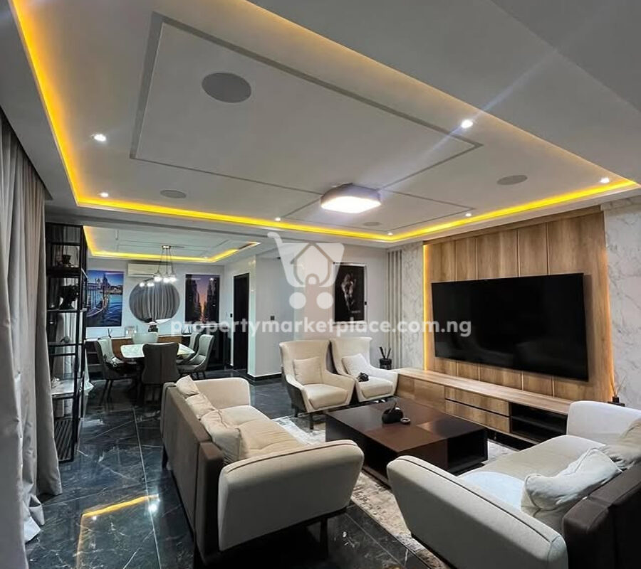 Furnished and automated 4 bedroom semi-detached duplex with Bq