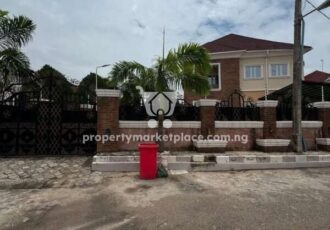 Solidly built 6 bedroom detached duplex with Bq in a secured estate