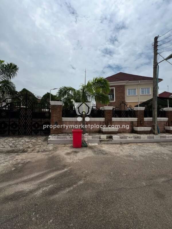Solidly built 6 bedroom detached duplex with Bq in a secured estate