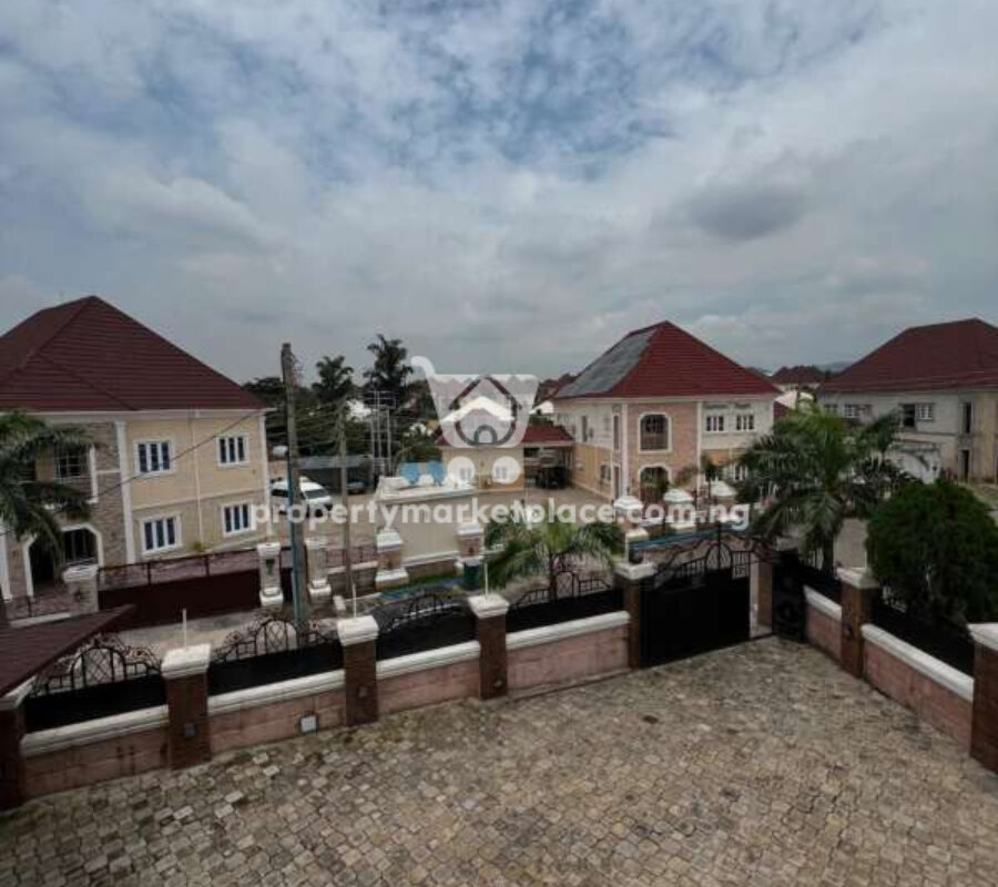 Solidly built 6 bedroom detached duplex with Bq in a secured estate