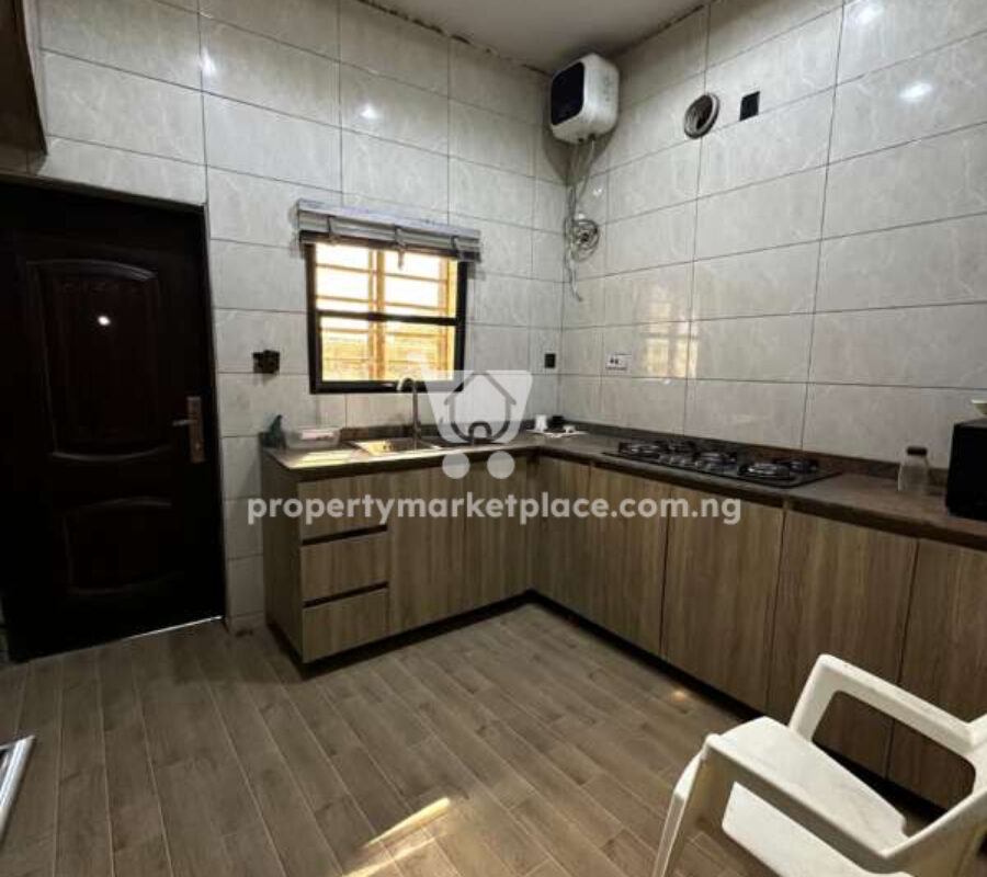 3 bedroom flat serviced with swimming pool in a nice estate