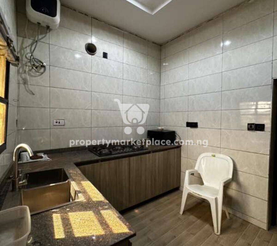 3 bedroom flat serviced with swimming pool in a nice estate
