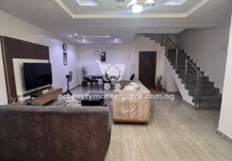 Furnished 4 bedroom terrace duplex with a room boys quarters