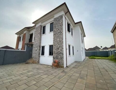 Spacious 4 bedroom semi-detached duplex a with private compound