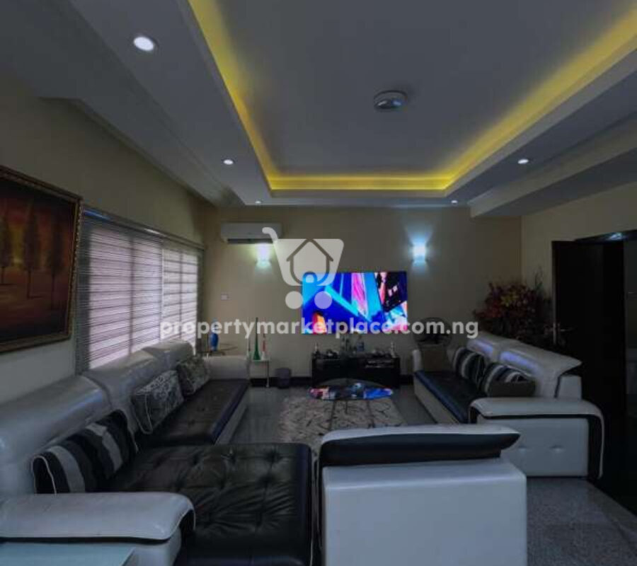Spacious 4 bedroom terrace duplex with Bq serviced with swimming pool