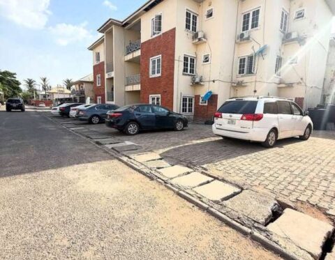 Spacious 3 bedroom flat with a room boys quarters in a secured estate