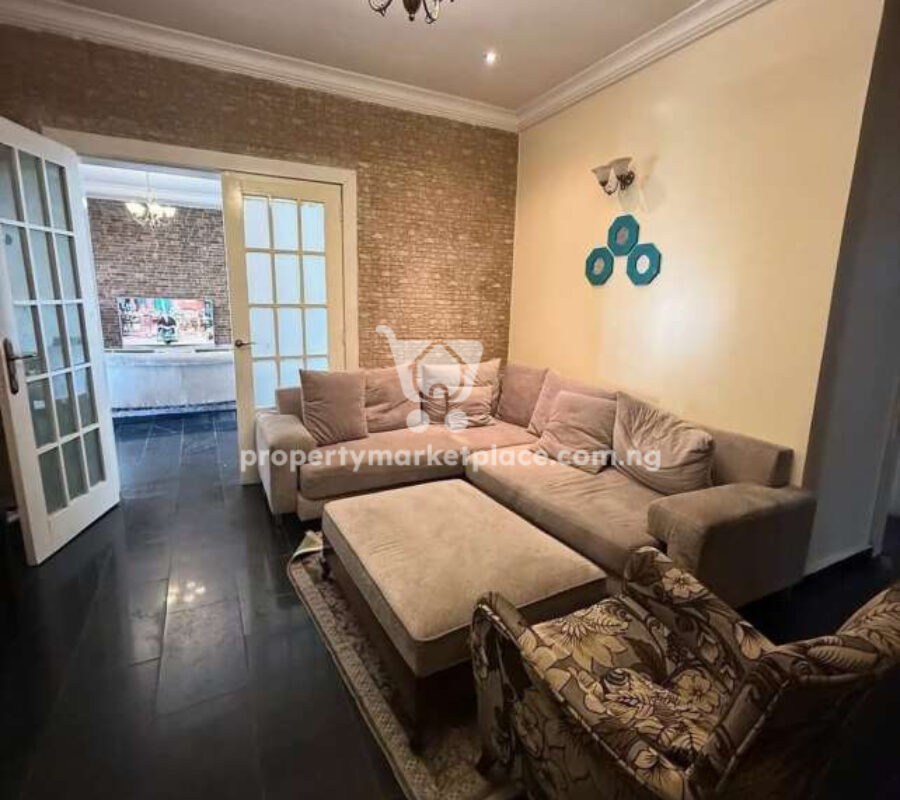 Spacious 3 bedroom flat with a room boys quarters in a secured estate