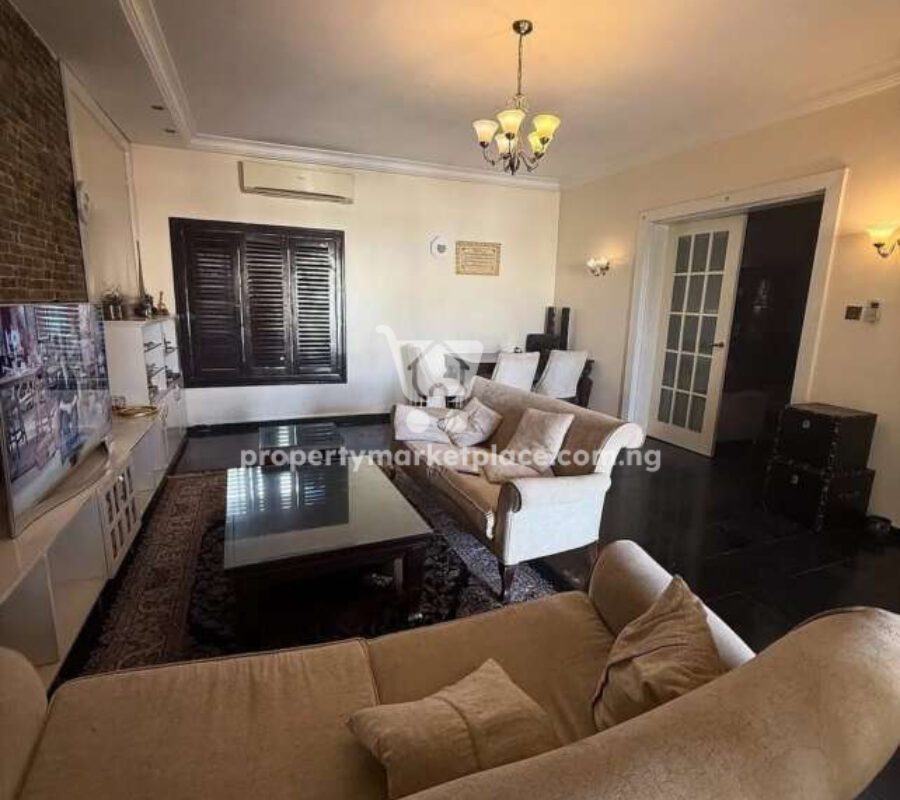 Spacious 3 bedroom flat with a room boys quarters in a secured estate